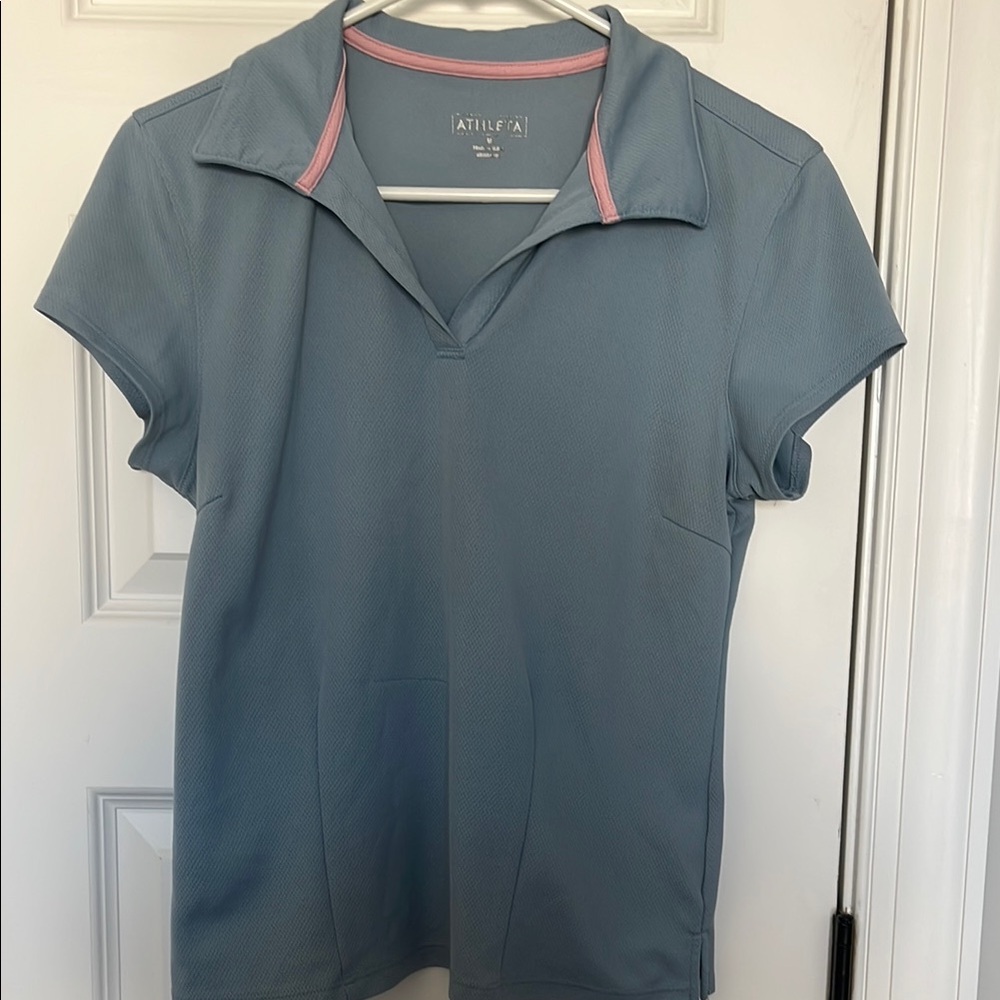 Athleta Blue Women's Polo Top